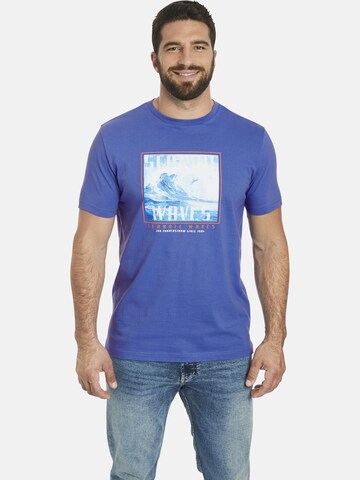 Jan Vanderstorm Shirt ' Gerfried ' in Blauw: voorkant