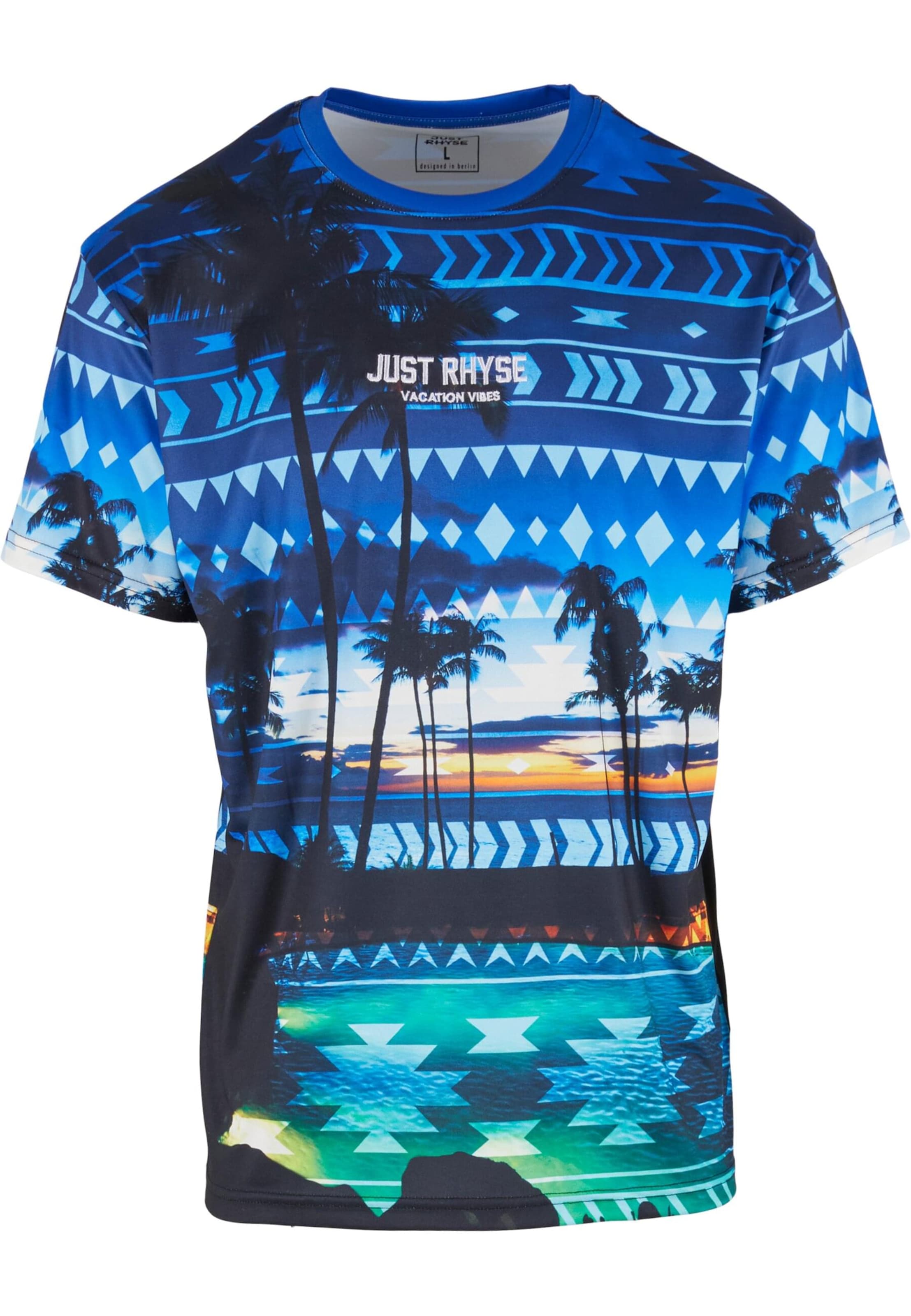 Just Rhyse Shirt 'Palm Coast' in Mixed colours: front