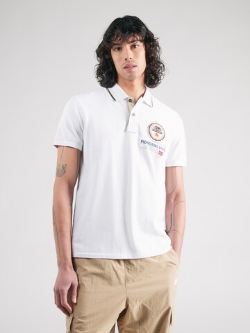 Tricou 'GANDY' de la NAPAPIJRI pe alb: față