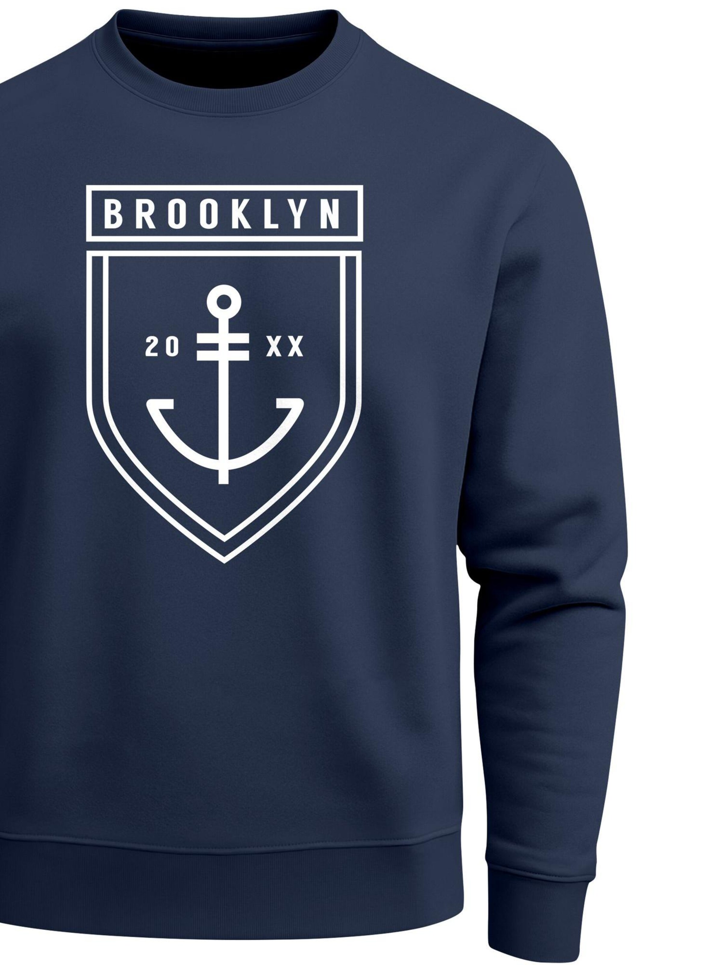 Neverless Sweatshirt 'Brooklyn Anker' in Blue