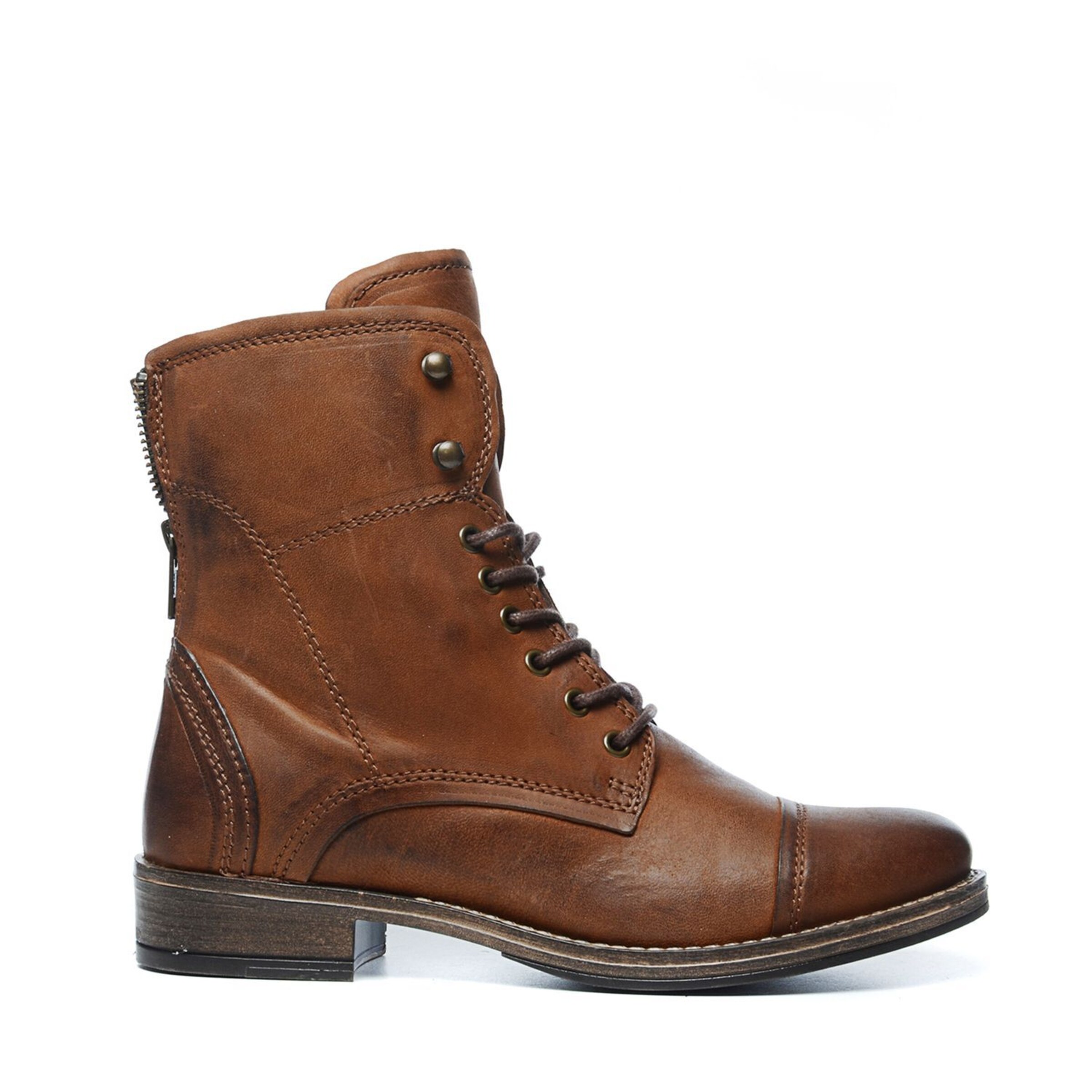 MANFIELD Schnürstiefel in Braun