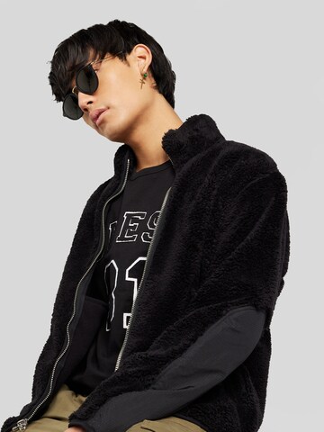 rag & bone Fleece jas 'FELIX' in Zwart