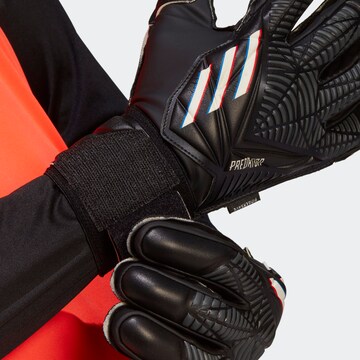 juoda ADIDAS SPORTSWEAR Sportinės pirštinės 'Predator Match Fingersave Goalkeeper'