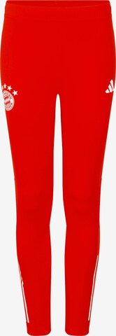 FC BAYERN MÜNCHEN Regular Pants 'Teamline' in Red: front