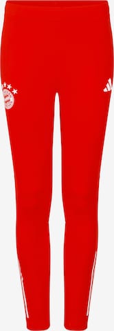 FC BAYERN MÜNCHEN Regular Pants 'Teamline' in Red: front