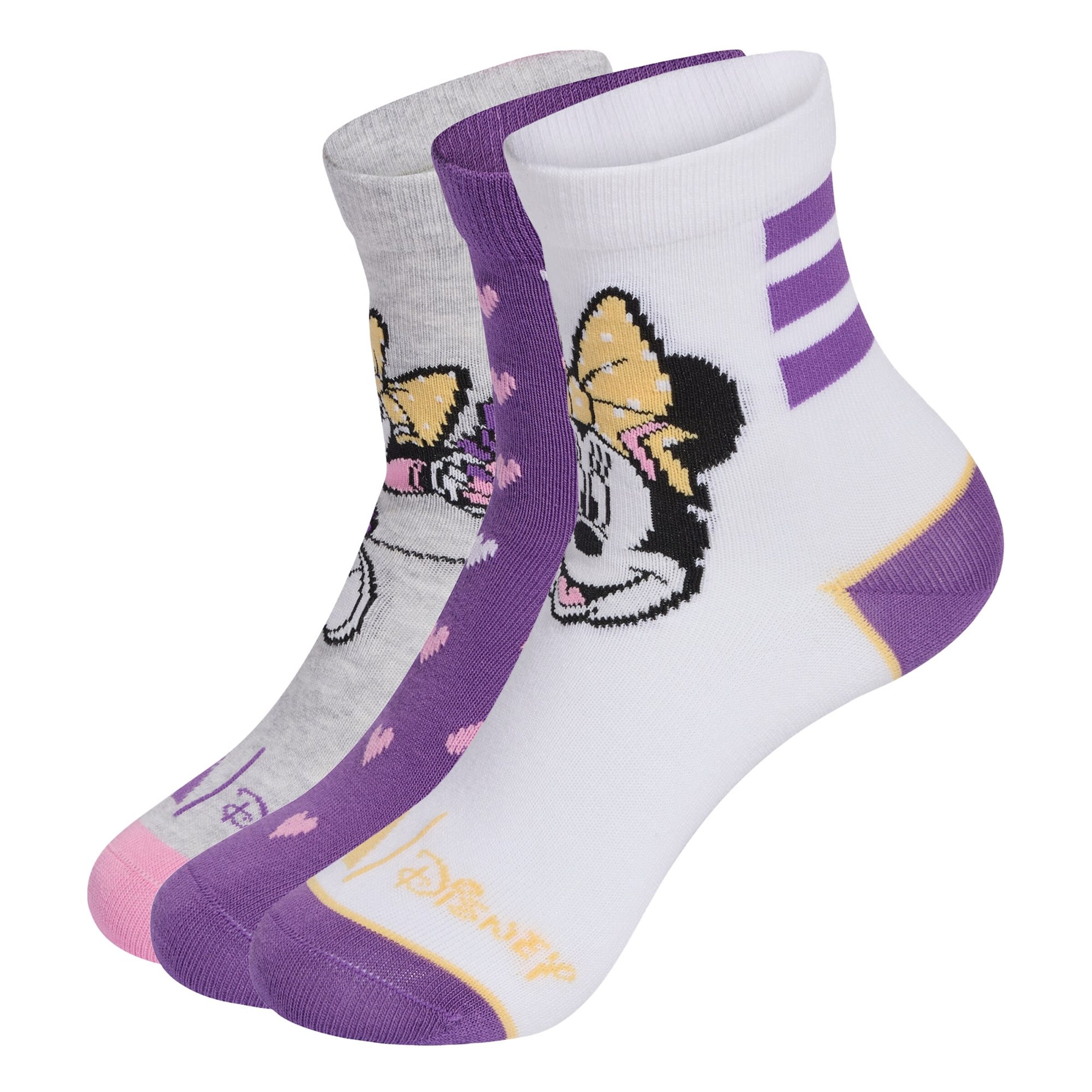 Chaussettes de sport 'Minnie Mouse ' ADIDAS SPORTSWEAR en violet : devant
