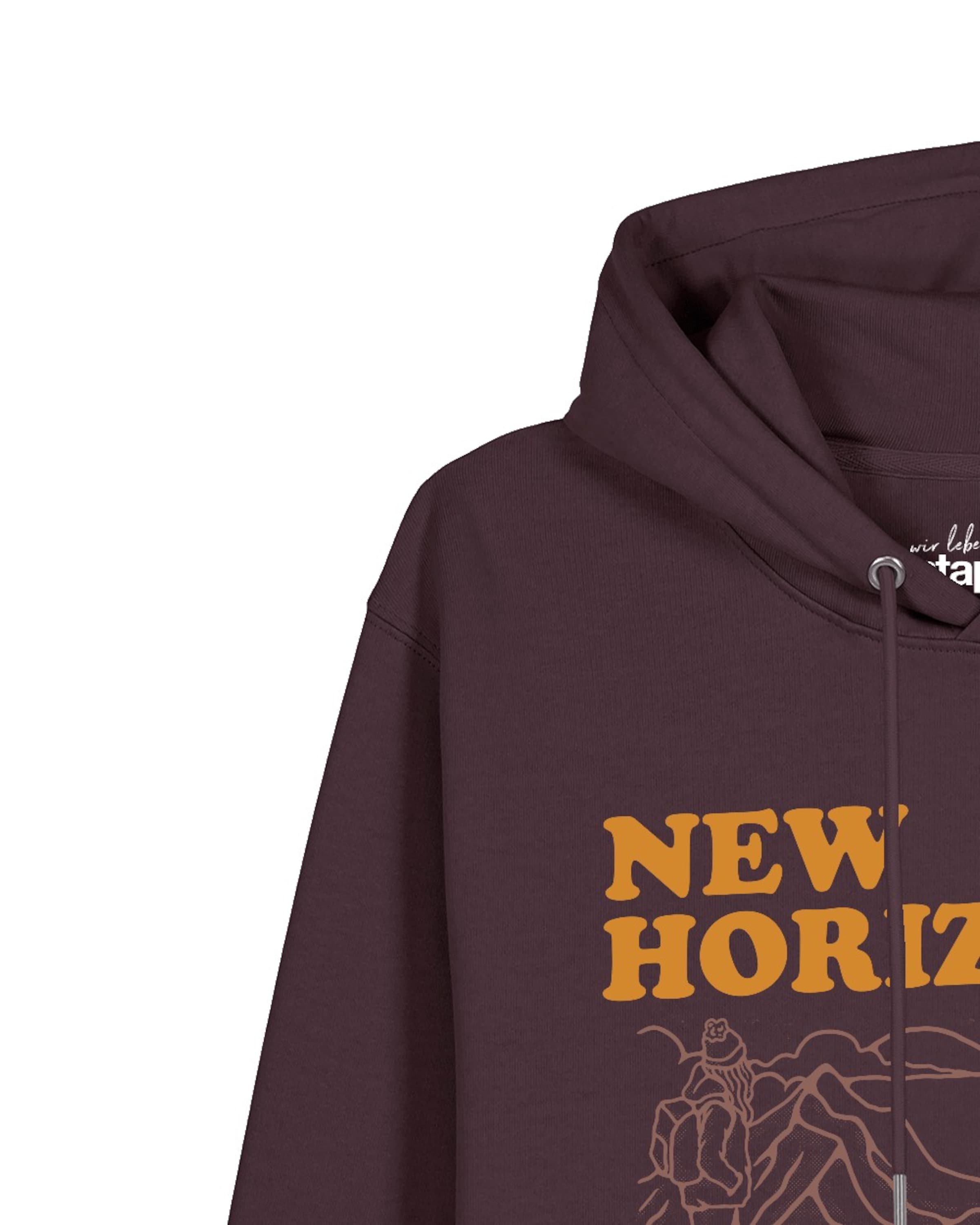 Sweat-shirt 'New Horizons Are Everywhere' Watapparel en rouge