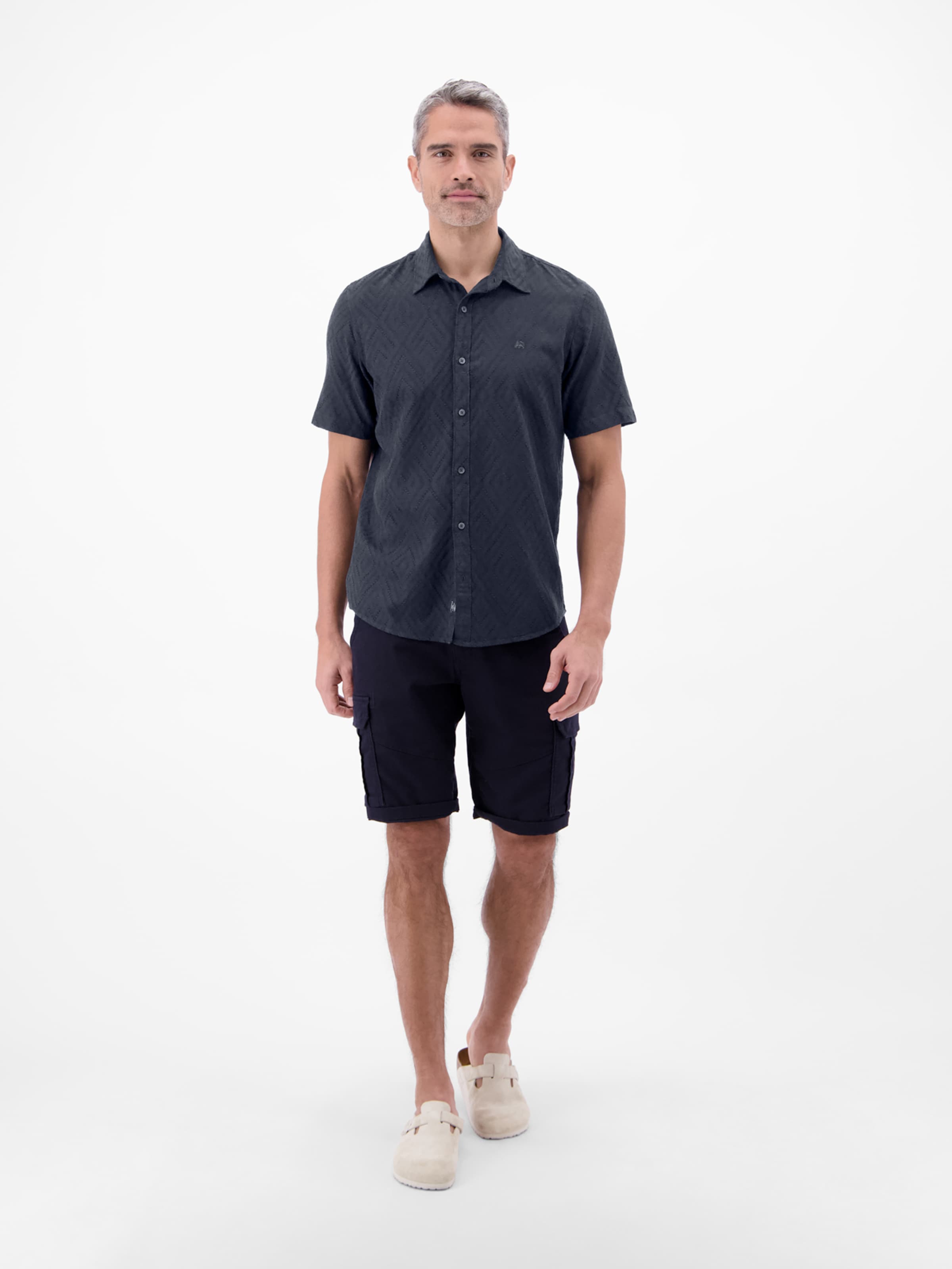 LERROS Regular fit Button Up Shirt in Blue