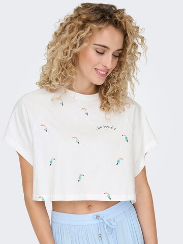 ONLY - Camiseta 'KITA' en blanco