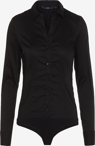 Body a camicia di VERO MODA in nero: frontale