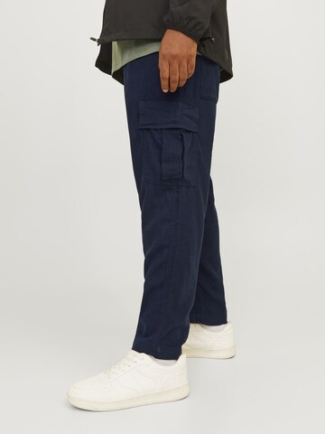 Jack & Jones Plus Wide leg Cargo trousers in Blue
