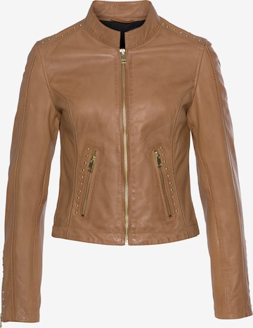 Tom Tailor Polo Team Between-Season Jacket in Brown: front