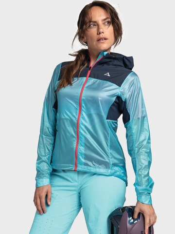 Schöffel Sports jacket 'Hybrid Flow Trail' in Blue: front