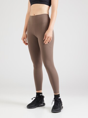 NIKE Skinny Sports trousers 'ONE' in Grey: front