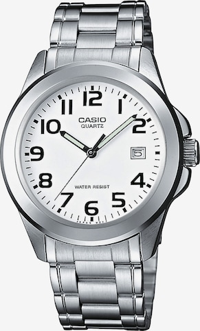 CASIO Analoguhr in Silber: Vorderseite