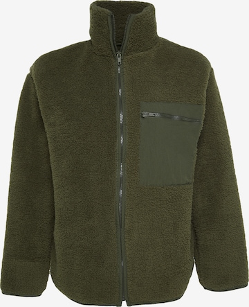 TrendyolFlis jakna - zelena boja: prednji dio