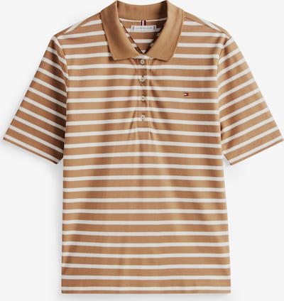 Marškinėliai '1985' iš TOMMY HILFIGER, spalva – ruda / balkšva, Prekių apžvalga