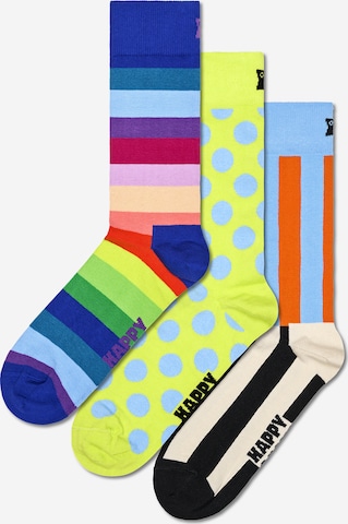 Șosete de la Happy Socks pe bej: față