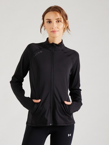 ONLY PLAY Sportief sweatvest 'ONPSPEED' in Zwart: voorkant