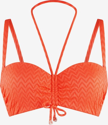 LingaDore - Top de bikini en naranja: frente