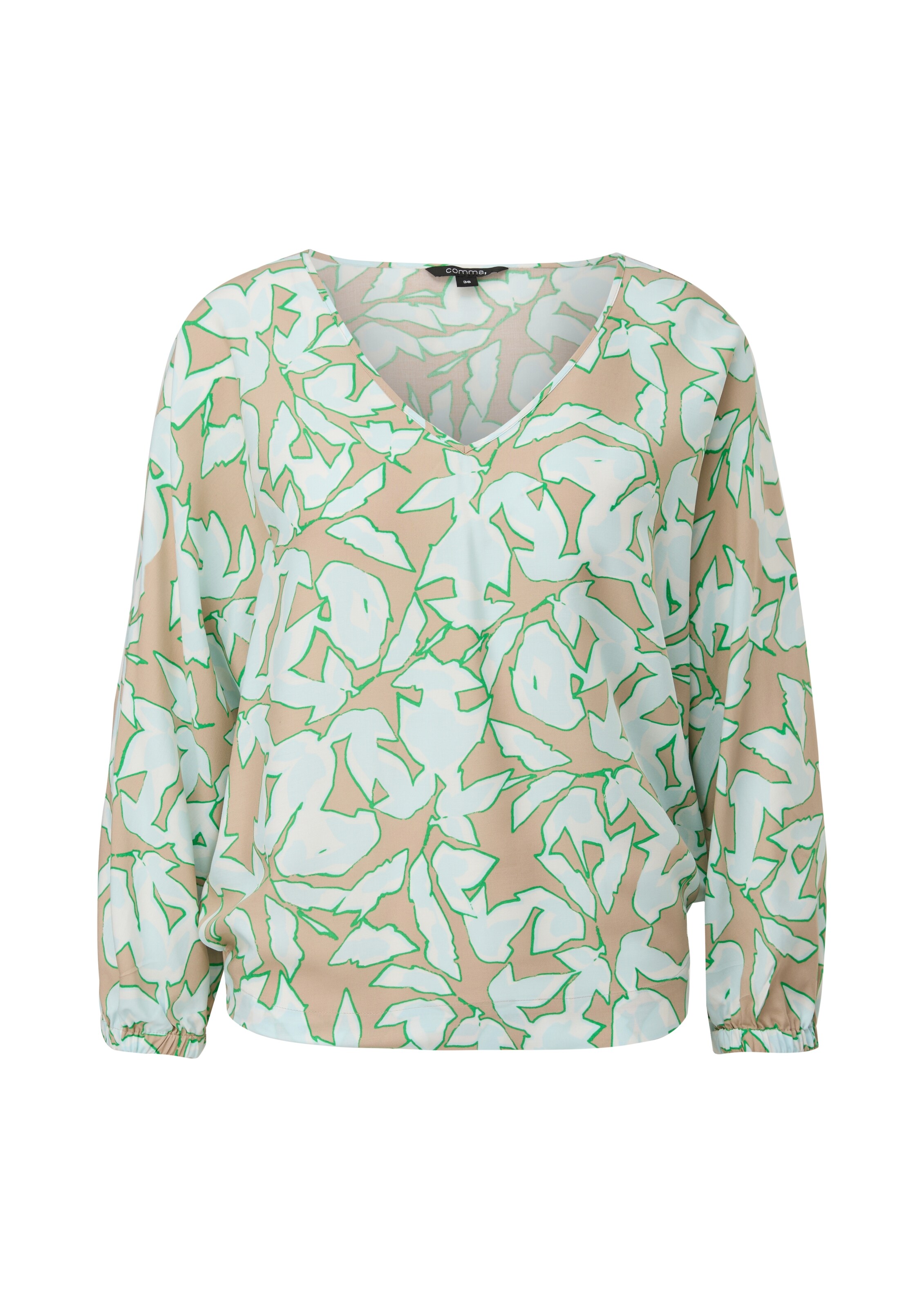 COMMA Bluse in Grün: Vorderseite