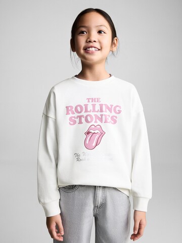 MANGO KIDS Sweatshirt 'Rolling' in Weiß: Vorderseite