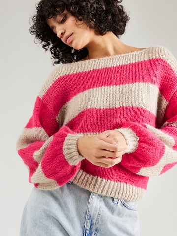 VILA Sweter 'CHOCA' w kolorze różowy: przód