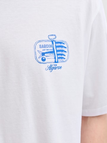 JACK & JONES Tričko 'JORVACATION' – bílá