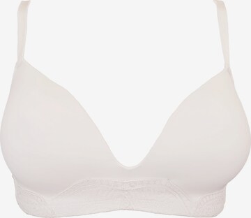 Invisible Soutien-gorge 'Clara' SugarShape en blanc : devant