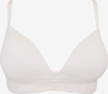 SugarShape T-shirt Bra 'Clara' in White: front