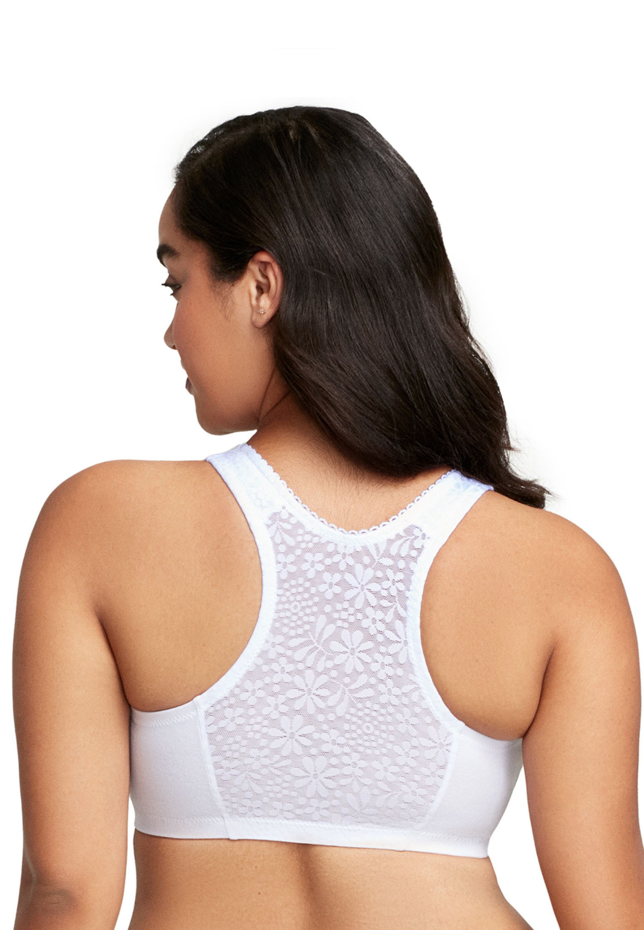 GLAMORISE Bralette Bra 'PerfectComfort' in White