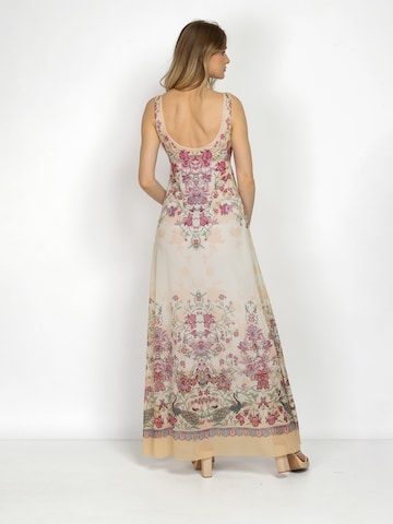 JIORO Kleid 'PAISLEY RED'‌‌‌‌‌ in Mischfarben