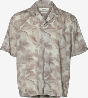 SELECTED Πουκάμισο 'SLHAIR' σε καφέ: μπροστά