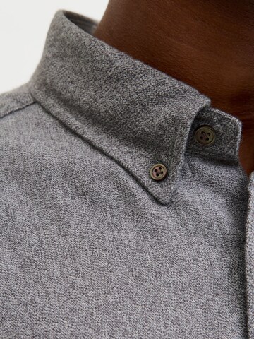 Jack & Jones Premium Regular fit Button Up Shirt 'JPRBLUBarkley' in Grey