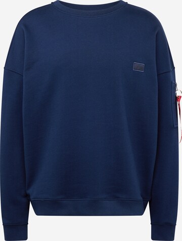 ALPHA INDUSTRIES - Sudadera 'Essentials' en azul: frente