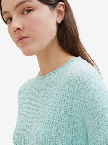 TOM TAILOR DENIM Sweater in Green