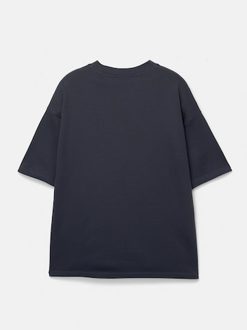 Pull&Bear Tričko 'FRUITS SODA' - Modrá