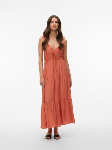 VERO MODA Summer Dress 'VMATHENA' in Orange