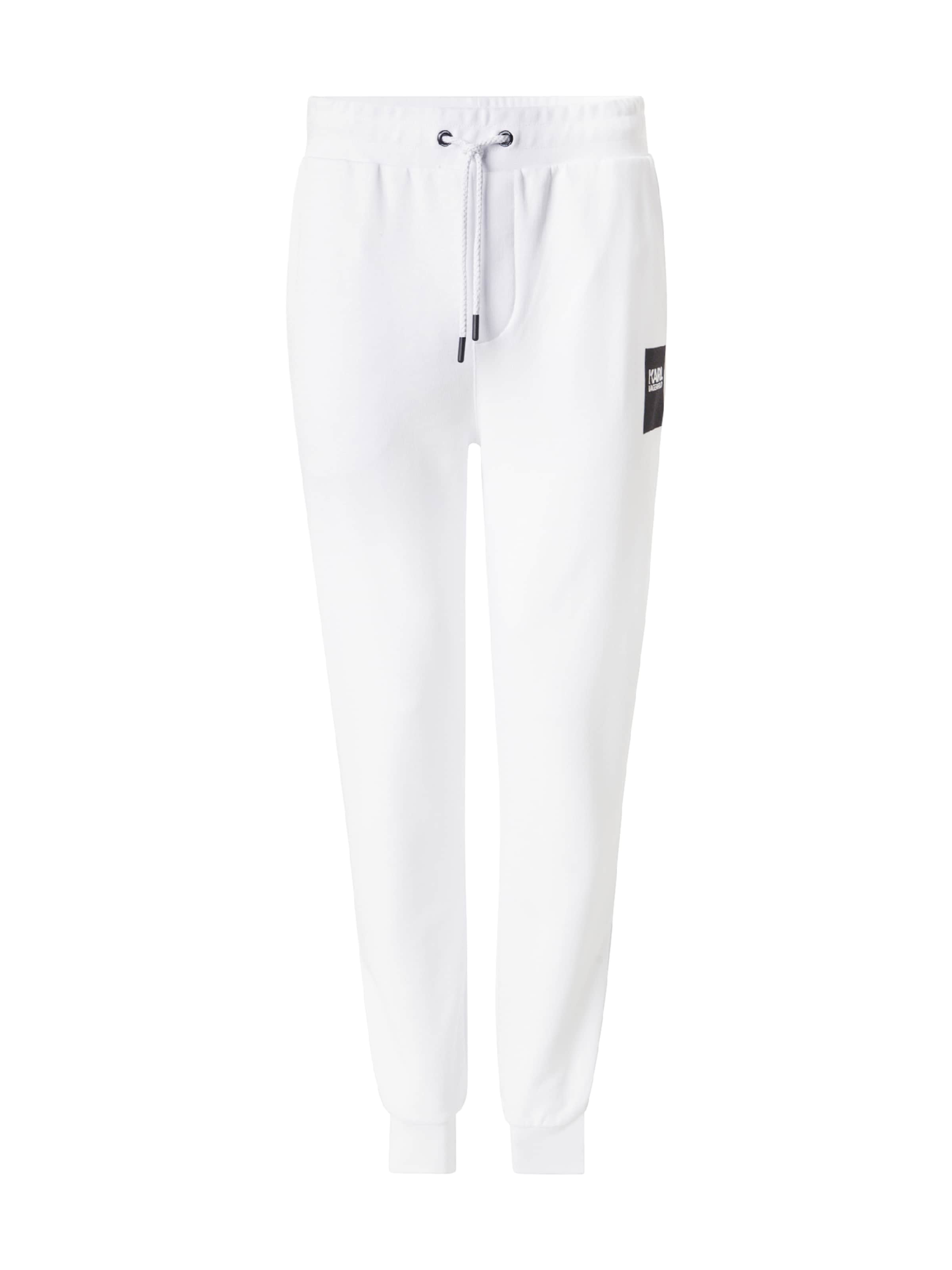 Tapered Pantaloni di Karl Lagerfeld in bianco: frontale