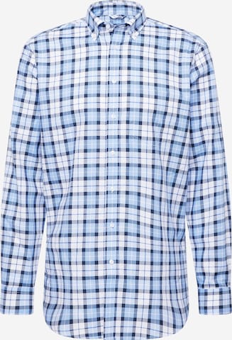 Coupe regular Chemise SEIDENSTICKER en bleu : devant