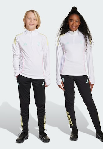 Coupe slim Pantalon de sport 'Juventus Turin Tiro 25 Competition' ADIDAS PERFORMANCE en noir : devant