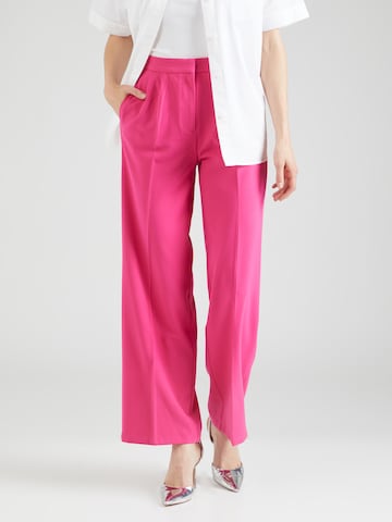 Tally Weijl - Pierna ancha Pantalón de pinzas en rosa: frente