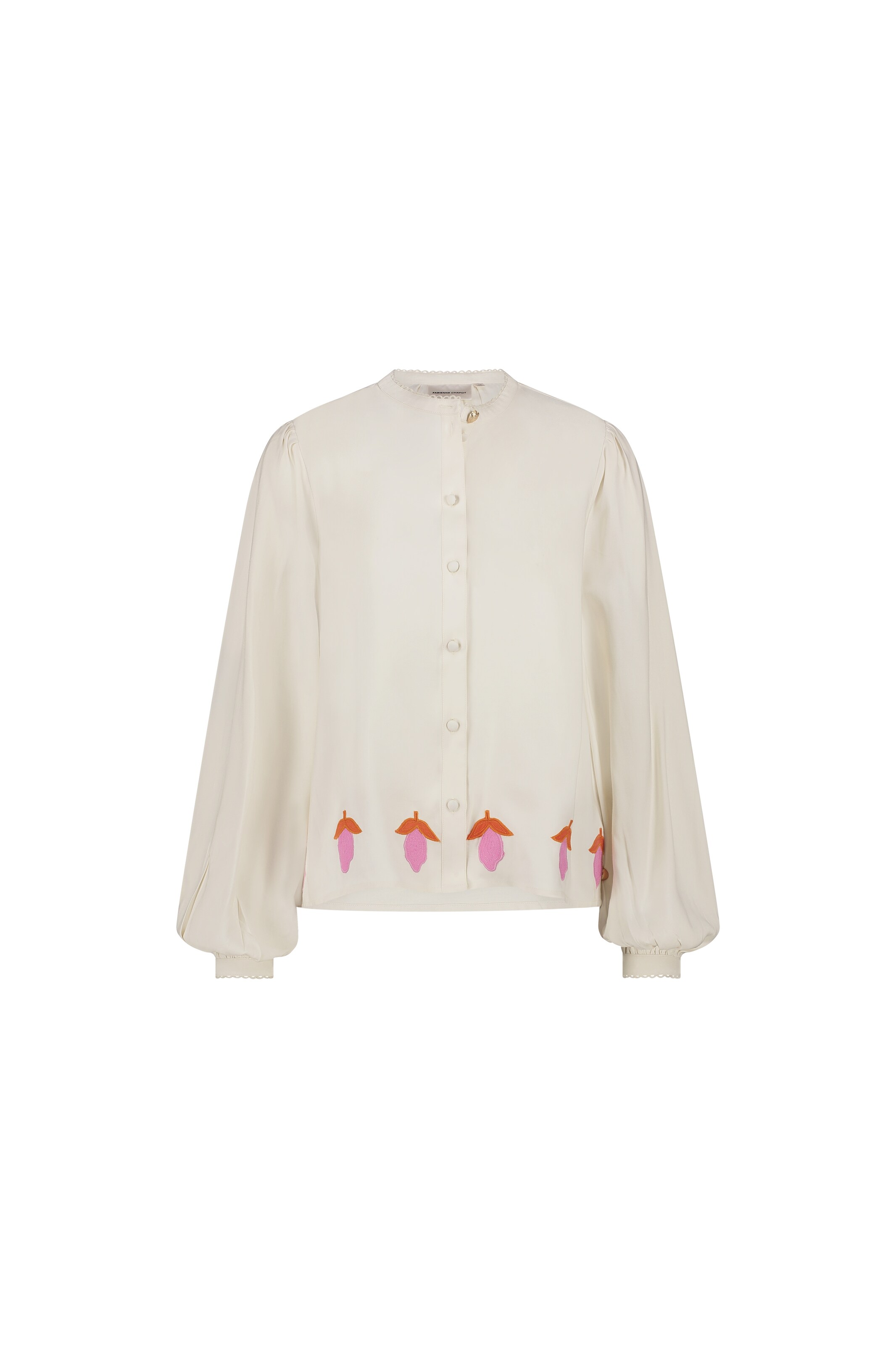 Fabienne Chapot Blouse in Beige: voorkant