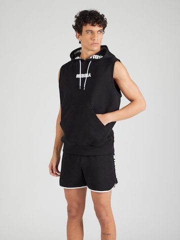 T-Shirt fonctionnel 'HERO' NEBBIA en noir : devant