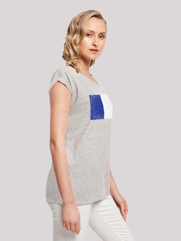 T-shirt 'France Frankreich Flagge distressed' F4NT4STIC en gris