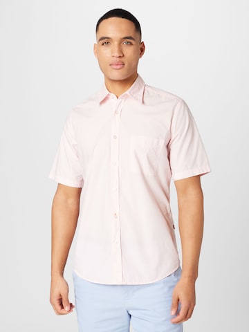 BOSS Orange Slim fit Button Up Shirt 'Relegant' in Pink: front