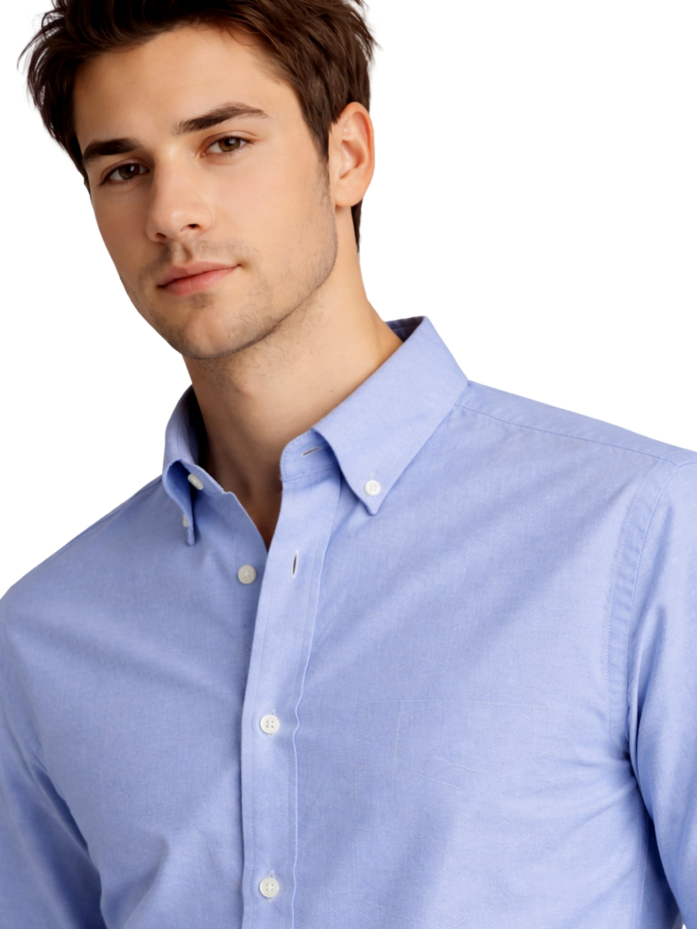 SEIDENSTICKER Rovný strih Košeľa - Modrá