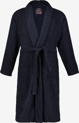 JP1880 Long Bathrobe in Blue: front