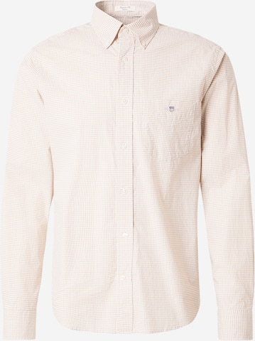 GANT Regular fit Риза 'CLASSIC' в бежово: отпред