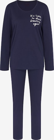 TRIUMPH - Pijama ' Basic ' en azul: frente